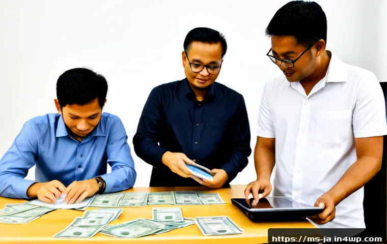 Home 13 지식 활용 실천 프로젝트 관련 정부 지원 제도 - Photorealistic Malaysian community innovation workshop, a diverse team of adult Malay, Chinese, and ...